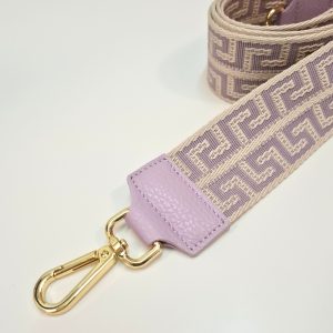 Bandoulière large à motif Géométrique