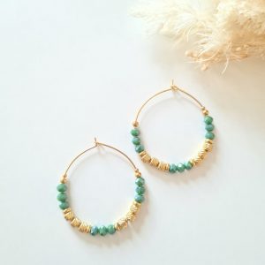 Boucles d&rsquo;oreilles en acier inoxydable Joséphine