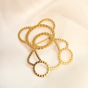 Broche en acier inoxydable OURSON