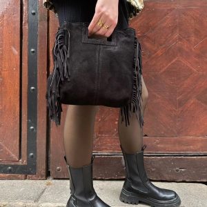 Sac cuir velours Indiana