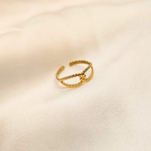 Bague dorée Iseult