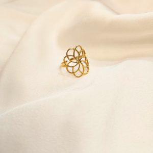 Bague dorée Rebecca