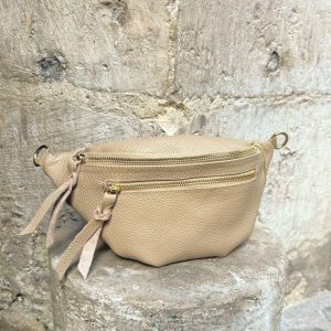 Sac banane cuir SACHA double fermeture éclair