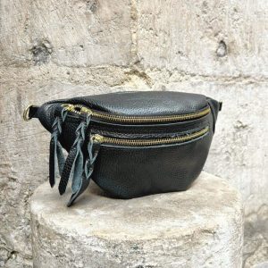 Sac banane cuir SACHA double fermeture éclair