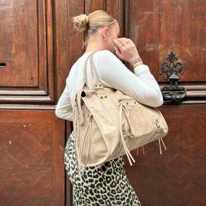 Sac CHIARA XL cuir beige