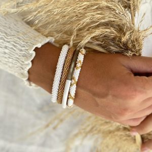 Bracelet Népalais Maison Kizo Motif Doré