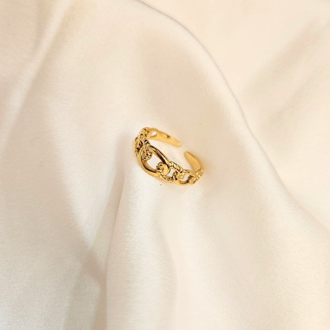 Bague Acier Doré Evonna