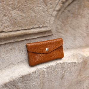 Portefeuille cuir grainé Grand format