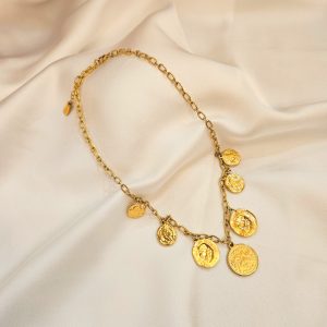 Collier Pampilles Pièces de monnaie