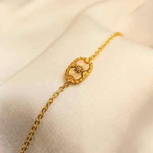 Bracelet acier inoxydable et nacre Luna