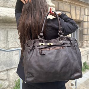 Sac cabas cuir délavé Clara