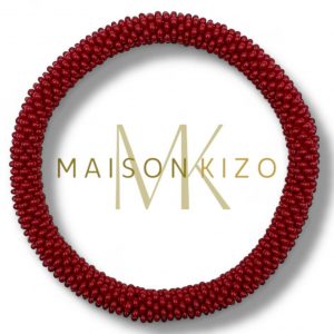 Bracelet Népalais Bordeaux Uni