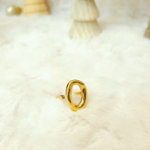 Bague doré liquide