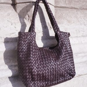 Sac cuir tressé « GIORGIA »