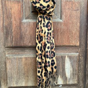 Écharpe douce imprimé léopard