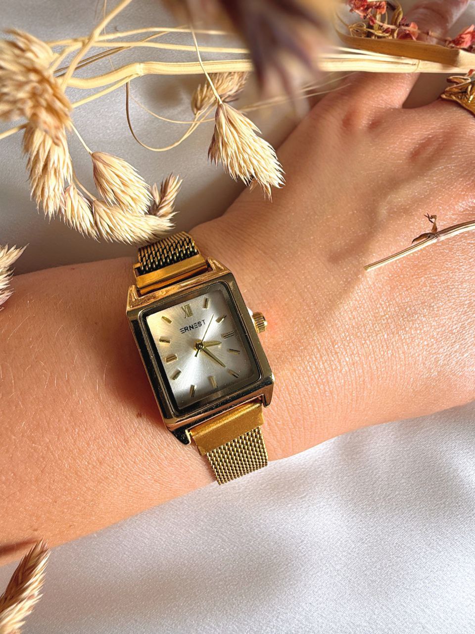 Montre maille milanaise Ernest doré