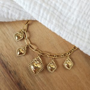Bracelet charm&rsquo;s coeur
