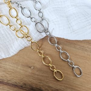 Collier Y maille épaisse