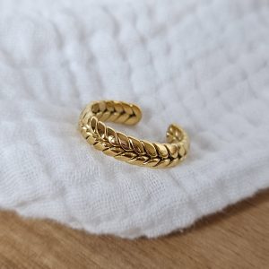 Bague tresse ajustable