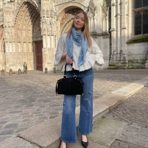 Sac Léonie petit format daim printemps