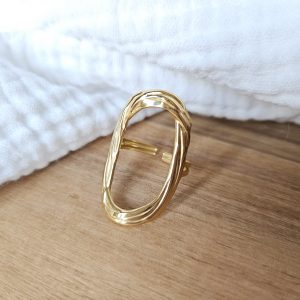 Bague Ovale Or fondu.